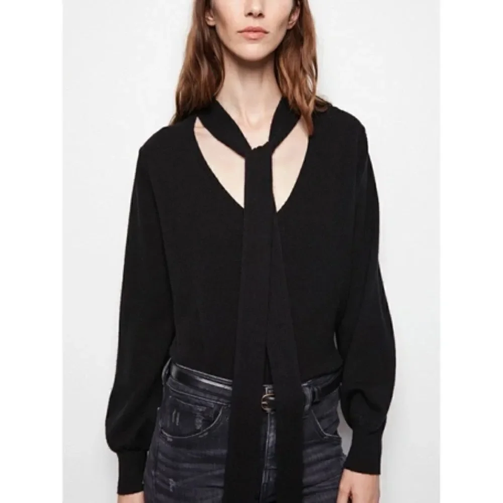 Nili Lotan Shaelyn Cashmere Sweater - Black Size XS